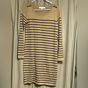 Ann Taylor Loft Petites striped sweater dress